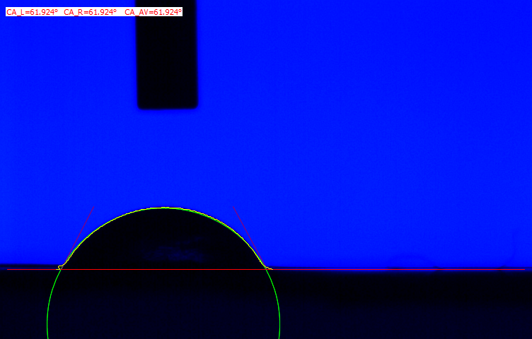 【接觸角測量儀】接觸角測量儀通過采用全自動閥值技術